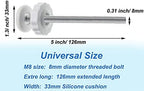 Pafowo tension gate extender rod measuring twelve centimeters long for wide safety gate openings.