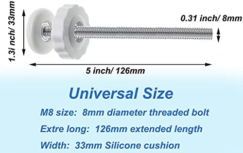 Pafowo tension gate extender rod measuring twelve centimeters long for wide safety gate openings.