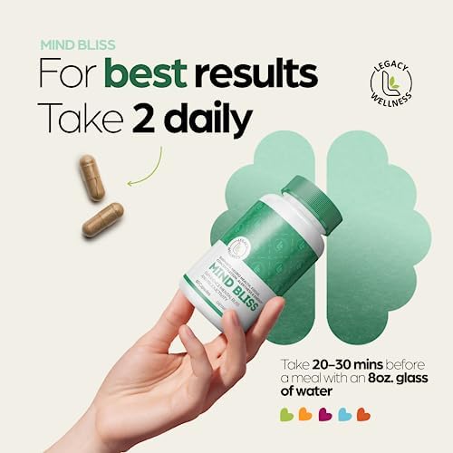 LegacyNutra Mind Bliss nootropic vitamin capsule close up