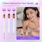Saviland nail brush set for 3D nail art and extensions