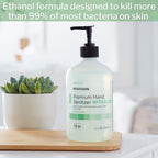 McKesson Hand Sanitizer with Aloe, 18 oz Pump Bottle [Pack of 3] - 70% Ethyl Alcohol, Spring Water Scent, No-Rinse Sanitizing Gel with Vitamin E and Moisturizers, Medical-Grade - Image 4