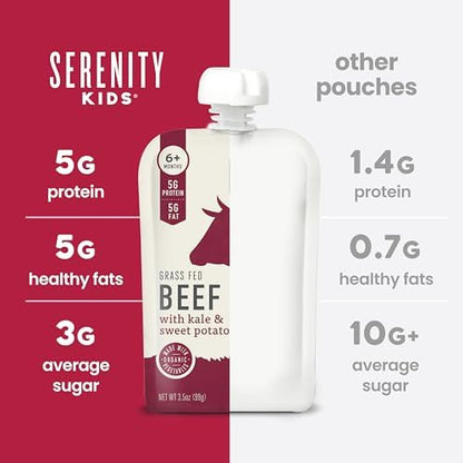 Serenity Kids 6 plus months baby food pouch portable packaging