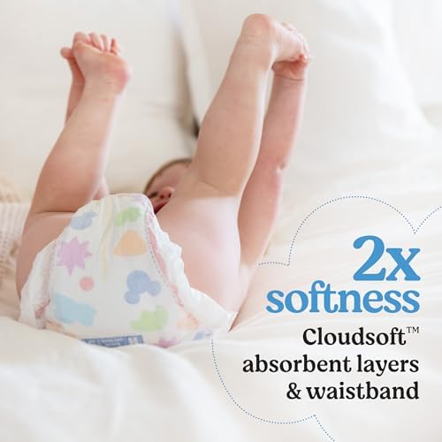 Close up of Huggies Snug and Dry diaper 92 count label