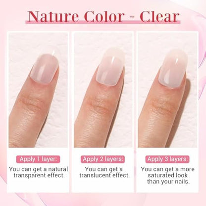 Compact and portable travel size layout of the entire four piece broken nail treatment set