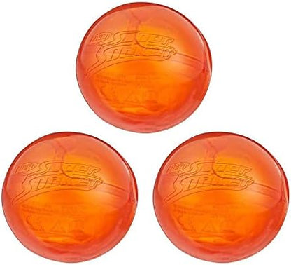 Three colourful Nerf reusable water fillable balls ready for outdoor splashing games.