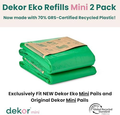 Close up view of the 70 percent recycled plastic material certification label on the packaging