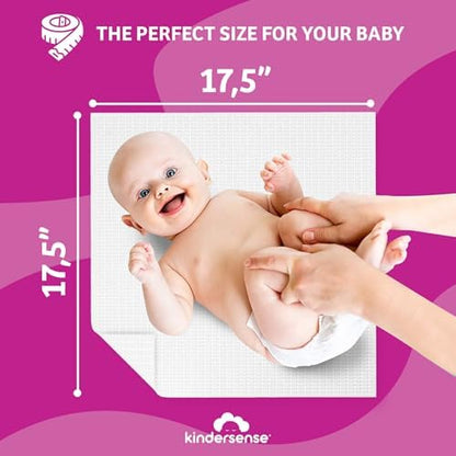 KinderSense absorbent pee pad folded for travel
