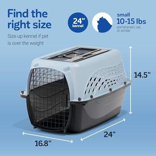 Petmate dog crate interior stay dry moat detail