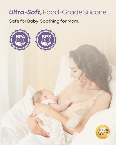 Nuliie wearable hands free milk collector attached securely with comfortable suction