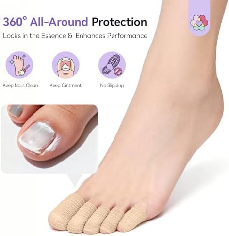 8 rolls of breathable elastic toe bandages for overnight protection.