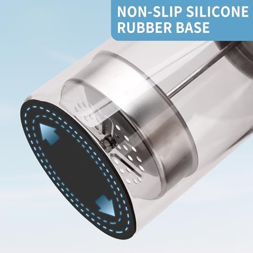 Detail of non-slip silicone base on Iebarber salon jar