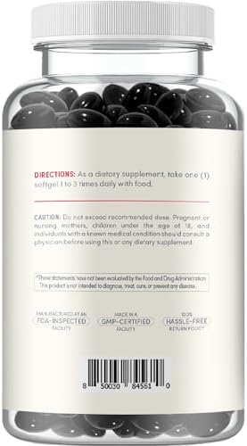 Clear Formulas Algae Based Astaxanthin supplement label highlighting the ten milligram dosage and six month supply.