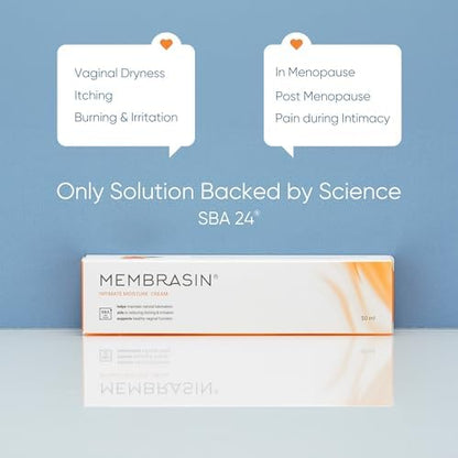 Hormone-free feminine moisturizer with hyaluronic acid and sea buckthorn oil.