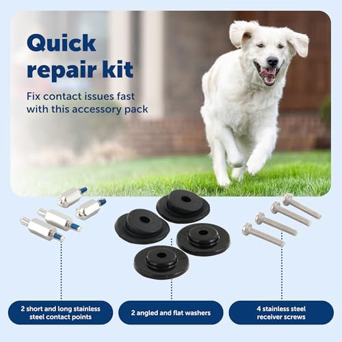 Close up of PetSafe replacement hardware for dog containment systems