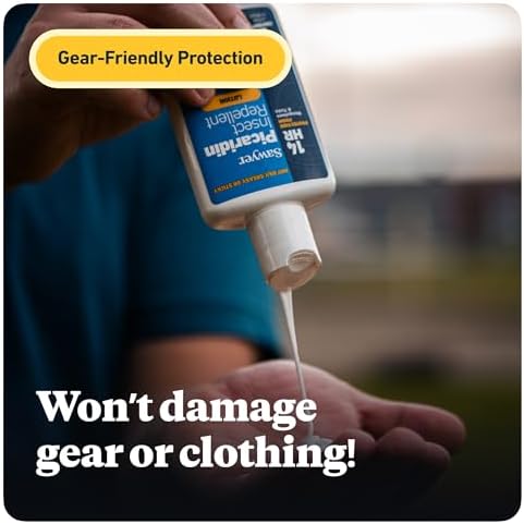 Sawyer gear safe premium insect repellent bottle on a clean background