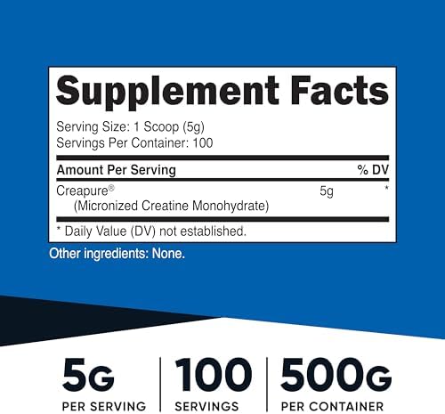 German-made pure Creapure creatine supplement for strength and endurance training