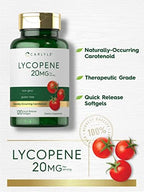 Carlyle Lycopene supplement bottle back label nutritional facts