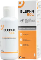 Thea Blephasol sensitive eyelids eye cleansing lotion packaging layout