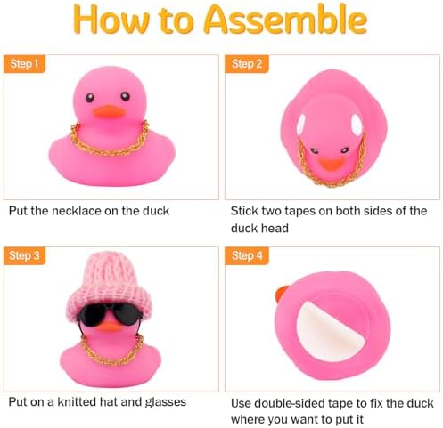 Wonuu Christmas Eve decorations rubber ducky DIY kit layout