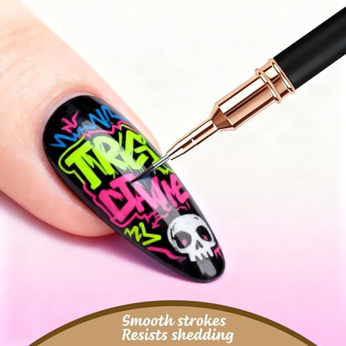 Professional nail art dotting tools with varying ball sizes