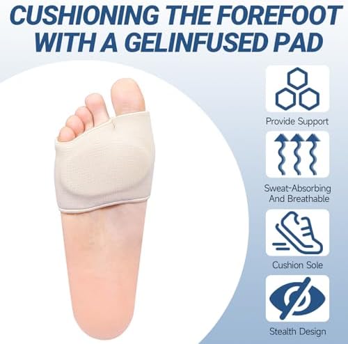 Two pairs of KTSAY foot sleeves for Morton's neuroma support