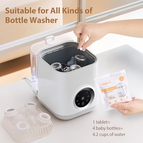 Baby Bottle Washer Tablets - 150 Count, Safe & Residue-Free, Compatible with Momcozy, Baby Brezza, Grownsy, Papablic and All Other Brands - Image 6