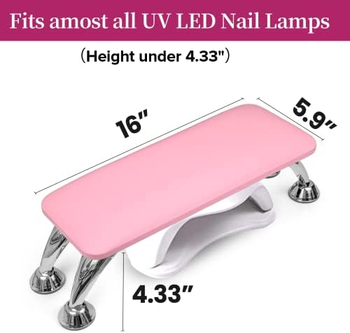 Merterfly pink nail arm rest stainless steel legs