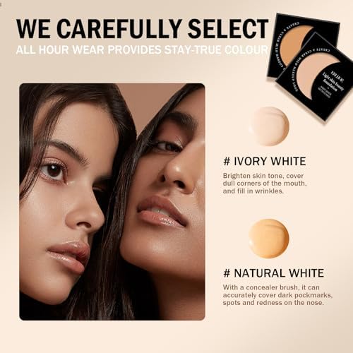 Model showing Inauguratei brightener under eye coverage