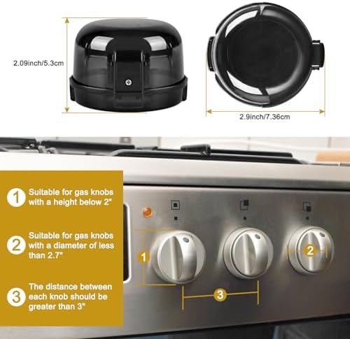 Heat-resistant universal gas stove knob guard by Dabormi