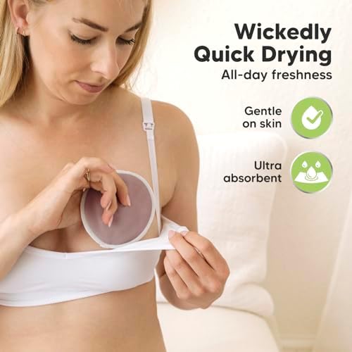 Packaging of KeaBabies nursing pads for breastfeeding mothers