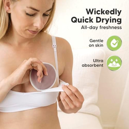 Packaging of KeaBabies nursing pads for breastfeeding mothers