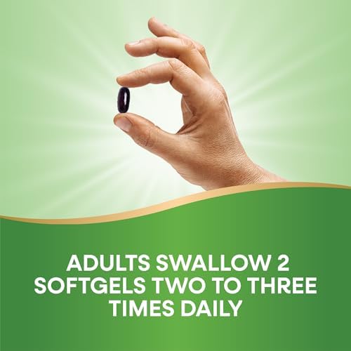 Side profile of Nature's Way Flax Oil Max Strength bottle