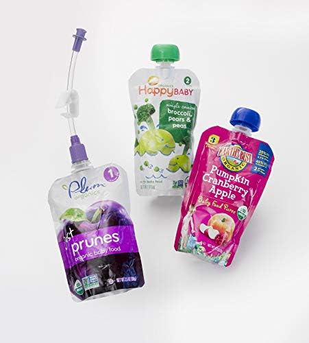 Bolink small cap connected to a store bought puree food pouch