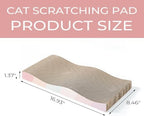Reversible cat scratch pad being flipped over to demonstrate extended durability