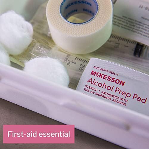 USA imported McKesson alcohol prep pads for professional healthcare use.