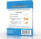Hydrogel healing patch for first and second degree burn relief