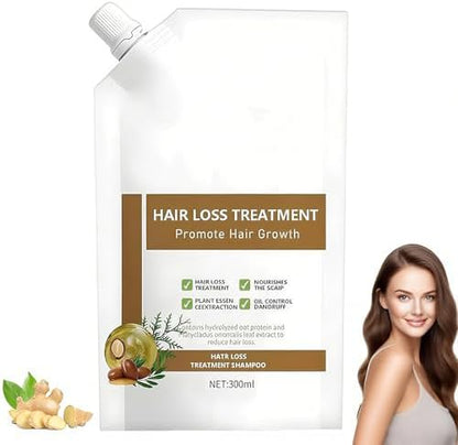 Kunbry botanical hair growth shampoo pouch packaging back label details