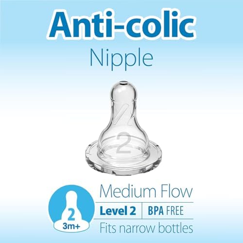 Dr. Brown's Level 2 medium flow silicone replacement nipples