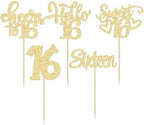 Gyufise cupcake toppers inserted in party dessert