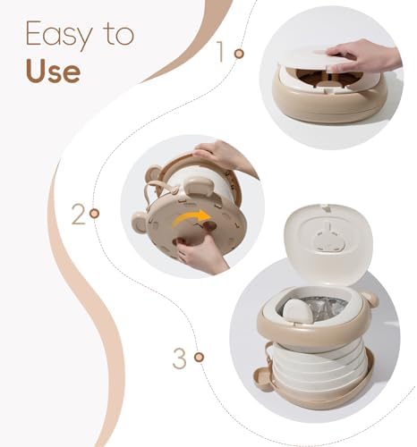 Akimraby kids toilet seat accessories including liners and storage bag