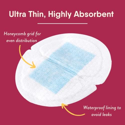 NatureBond nursing pads showing ultra thin 1mm profile