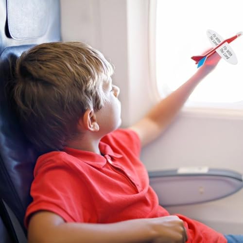 Fun Express Fly With The Lord foam airplanes laid out to display individual color combinations.