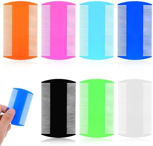 Mabor 6 Piece Fine Tooth Lice Combs front view in multiple colors