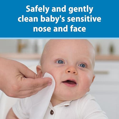 Dr. Brown's hypoallergenic baby facial wipes packaging highlighting plant-based ingredients