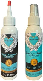 The Lice Angels non-toxic lice removal system bottle and packaging.