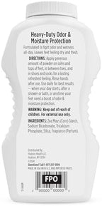 Pack of 2 Dr. Scholl's Odor-X foot powder bottles showing green and yellow packaging.