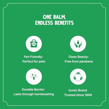 Lanolin enriched pet paw balm for dry cracked dog paws