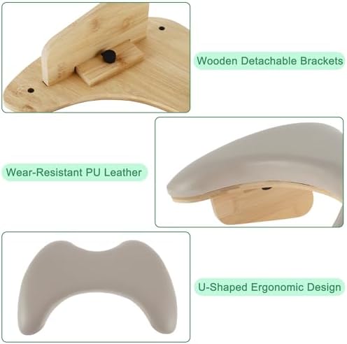 Top view of Vocoste coffee colored manicure arm stand