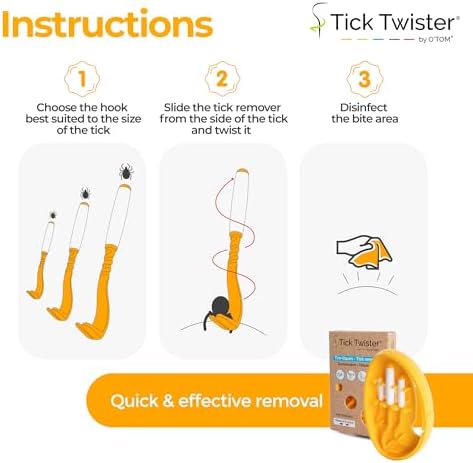 Safe tick removal kit for home first aid usage