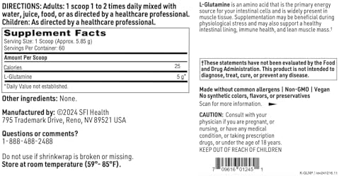 Authentic USA imported L Glutamine powder for GI health